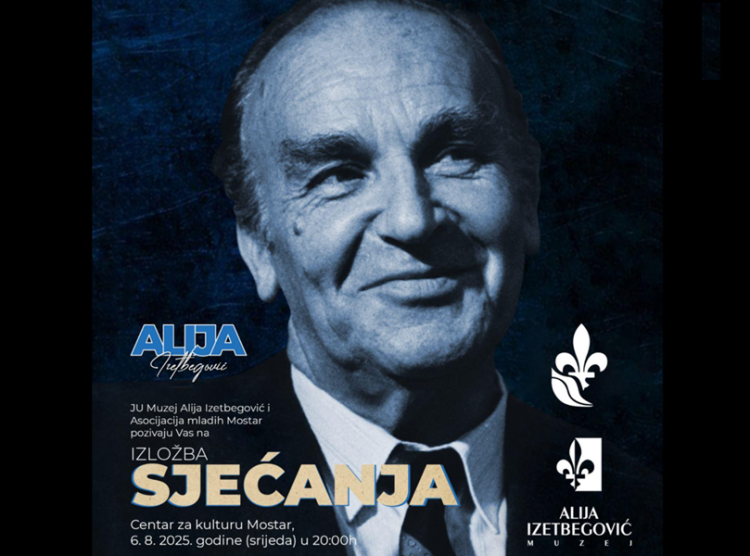 Izložba “Sjećanja” povodom 100. godišnjice rođenja Alije Izetbegovića u Centru za kulturu Mostar