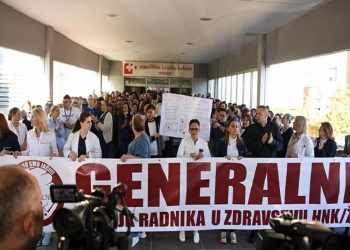 Ročište odgođeno: Zdravstveni radnici u HNK u štrajku