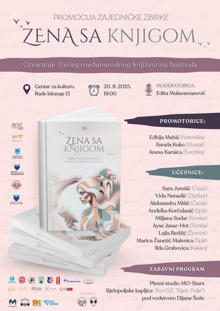 Treći međunarodni književni festival „Žena sa knjigom“ u Mostaru