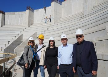 Kordić obišao gradilište sportske dvorane, završeni radovi na postavljanju tribina