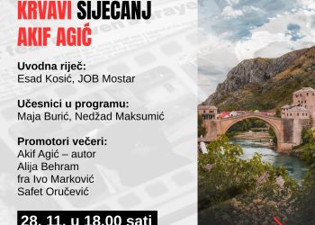 Promocija knjige “Krvavi siječanj” Akifa Agića u Mostaru