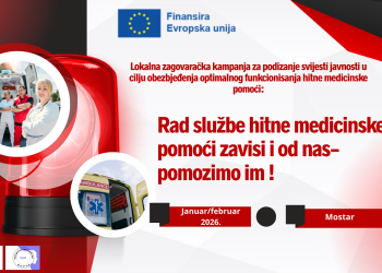 Inicijativa građana Mostar pokrenula kampanju pod nazivom “Rad hitne medicinske pomoći zavisi i od nas – pomozimo im”