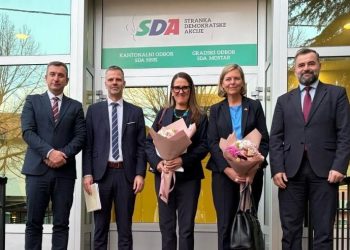 Ambasadori Norveške, Švedske i Danske u posjeti Kantonalnoj organizaciji SDA HNK