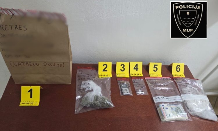 Pretres u Mostaru: Pronađeno oružje, droga i veća količina novca