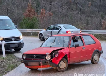 Saobraćajna nesreća kod Mostara, pričinjena veća materijalna šteta