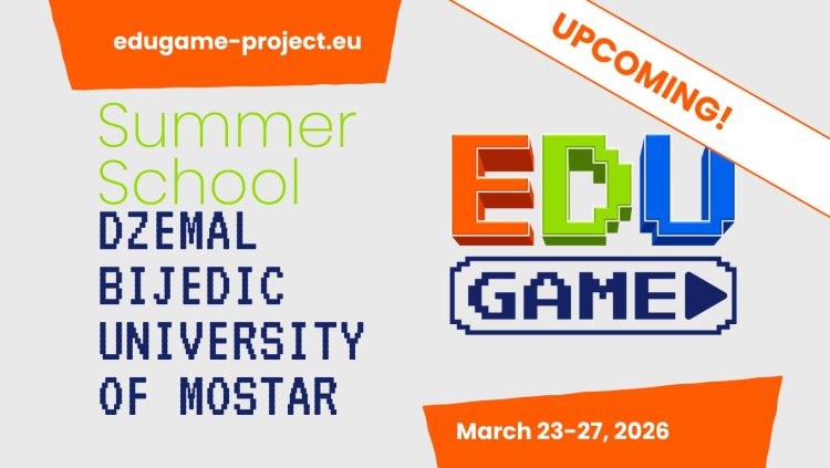 2. ljetna škola Erasmus+ projekta EduGAME na Univerzitetu „Džemal Bijedić“ u Mostaru