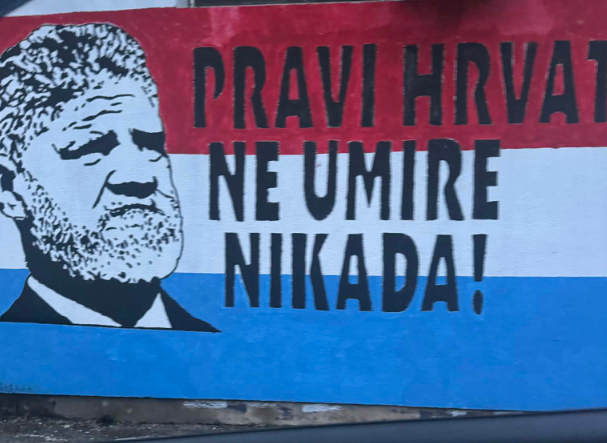 Mostar: Uklanja se mural koji veliča presuđenog ratnog zločinca Slobodana Praljka