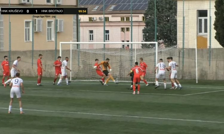 (VIDEO) Bivši golman Veleža pogodio u desetoj minuti sudijske nadoknade i donio svom timu vrijedan bod