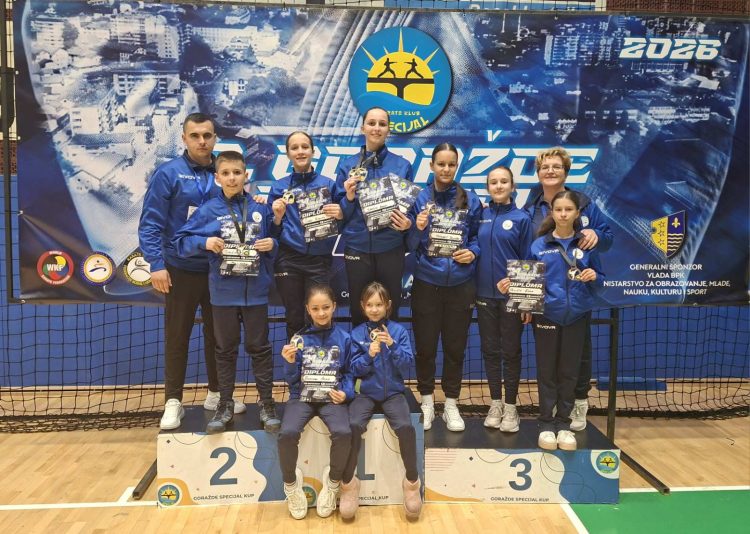 Sjajan nastup KK Blagaj u Goraždu: Osam medalja i plasman među najboljih šest klubova