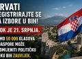 Pozivi hrvatskoj dijaspori na registraciju: “50.000 glasova može promijeniti političku sliku BiH”