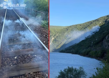 Čak devet požara izbilo uz prugu Mostar – Sarajevo, mještani sumnjaju na podmetanje