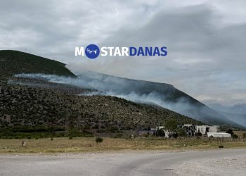 Požar na nepristupačnom terenu iznad HE Mostar: Na intervenciji PVJ ili PVP Mostar?