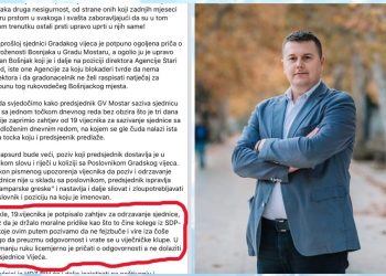 Politika piši-briši: Mostarski HDZ žestoko prozvao SDP, pa naknadno pobrisao taj dio objave