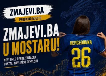 Uoči utakmice BiH – Kanada: Prodaja navijačkih rekvizita na Trgu Musala