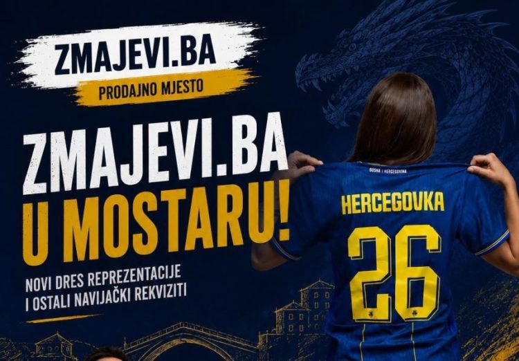 Uoči utakmice BiH – Kanada: Prodaja navijačkih rekvizita na Trgu Musala