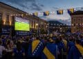 Musala u bojama Bosne i Hercegovine: Mostarci zajedno bodre Zmajeve protiv Kanade