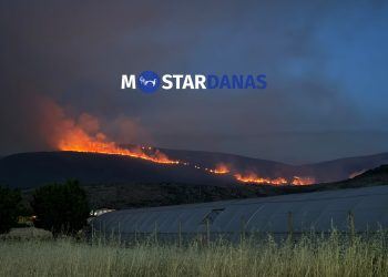 Požari i tokom noći na području Mostara: Vatrogasci imali niz intervencija, požar u Vranjevićima još aktivan