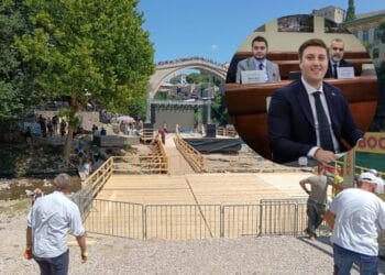 Nazdraić odgovorio JP Komunalno: „Radnici koji su dobili otkaze izradili su 80 posto platforme ispod Starog mosta“