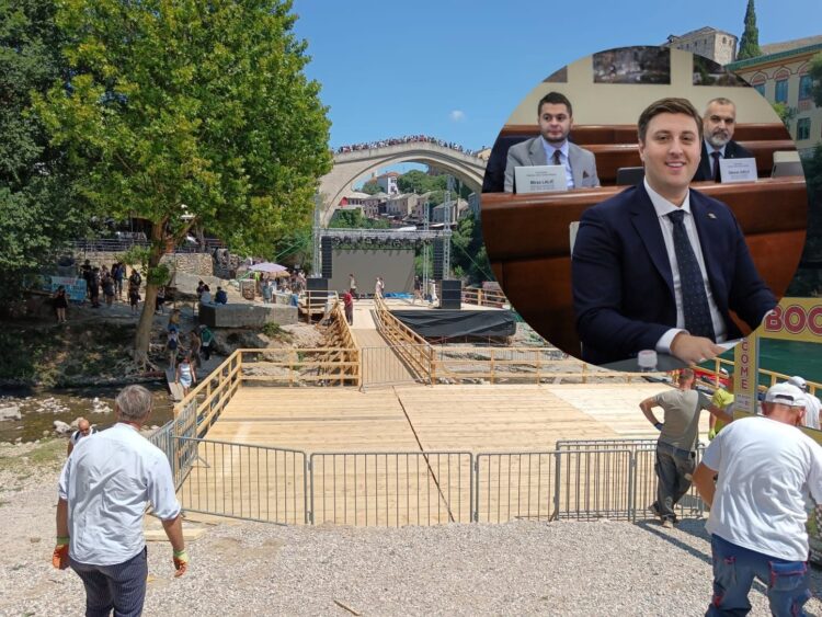Nazdraić odgovorio JP Komunalno: „Radnici koji su dobili otkaze izradili su 80 posto platforme ispod Starog mosta“