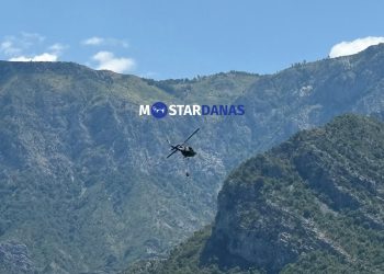 Vatrogasci imali niz intervencija u Mostaru, požar na Rujištu još uvijek aktivan