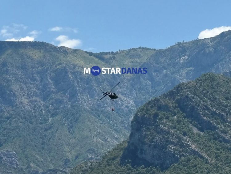 Vatrogasci imali niz intervencija u Mostaru, požar na Rujištu još uvijek aktivan