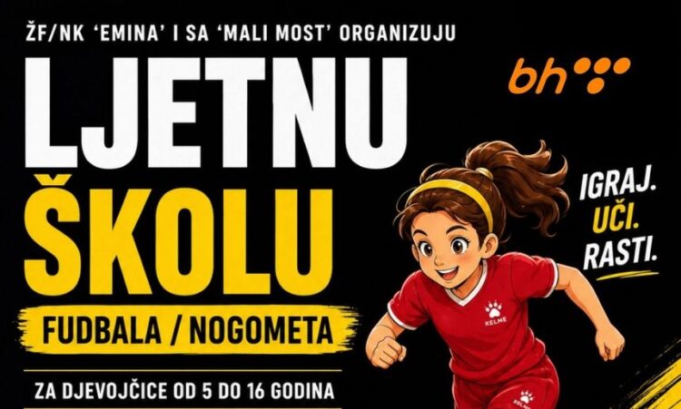 Ljetna škola fudbala za djevojčice – potpuno besplatna!