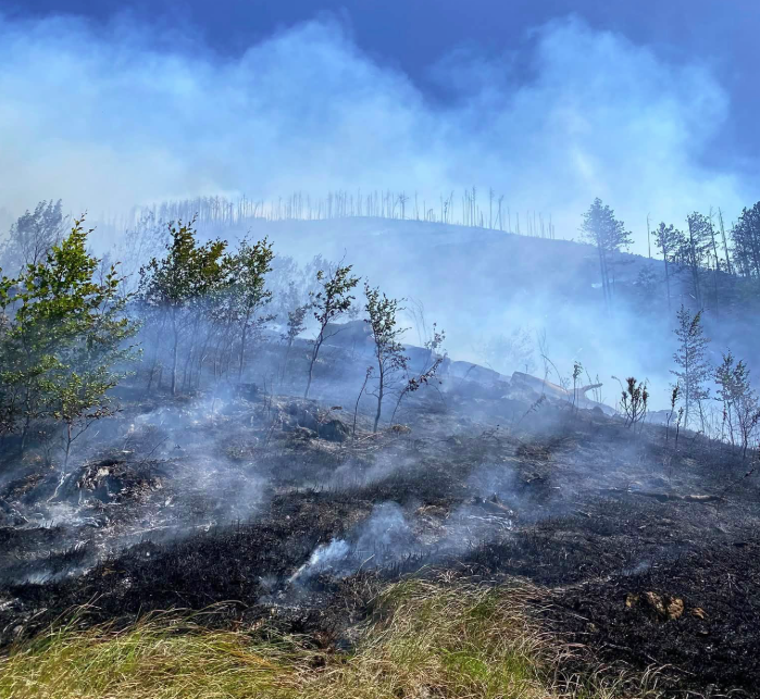 Požar na Rujištu i dalje aktivan, vatra se širi prema Velikom Rujištu