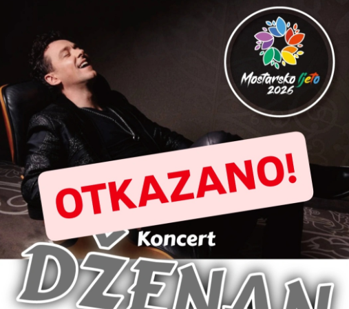 Otkazan koncert Dženana Lončarevića u okviru „Mostarskog ljeta“
