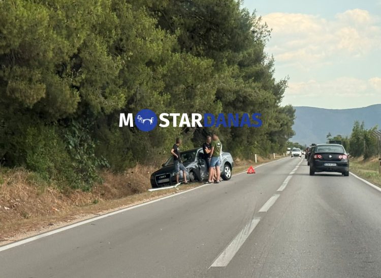 Sudar dva Audija u južnom dijelu Mostara