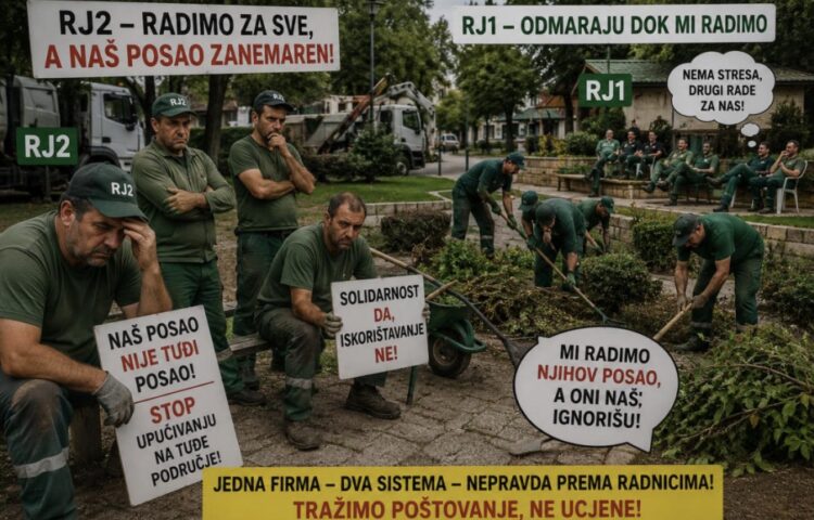 Radnici Odjela za zelenilo JP Komunalno tvrde da su pod pritiscima: “Prijete nam disciplinskim postupcima i otkazima”