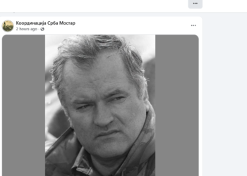 Koordinacija Srba čiji je predsjednik kandidat za Skupštinu HNK dijeli objavu u kojoj se odaje počast Ratku Mladiću