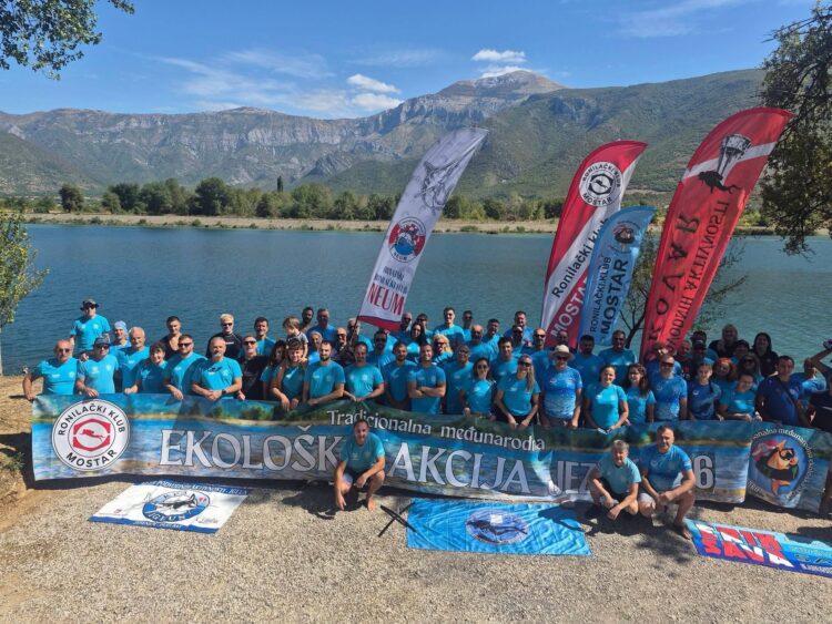 Mostarsko jezero očišćeno u velikoj ekološkoj akciji: Učestvovali ronioci i aktivisti iz BiH, Hrvatske i Crne Gore